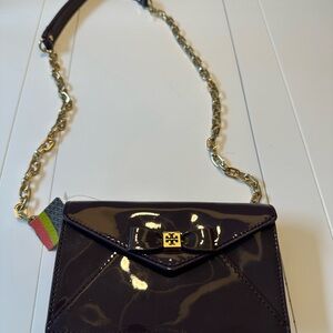 Tory Burch Purple Patent Leather Crossbody Bag
